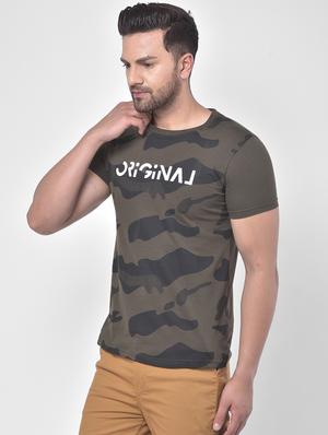 olive green camouflage t-shirt - 17641730 - Standard Image - 2
