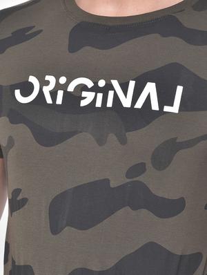 olive green camouflage t-shirt - 17641730 - Standard Image - 5