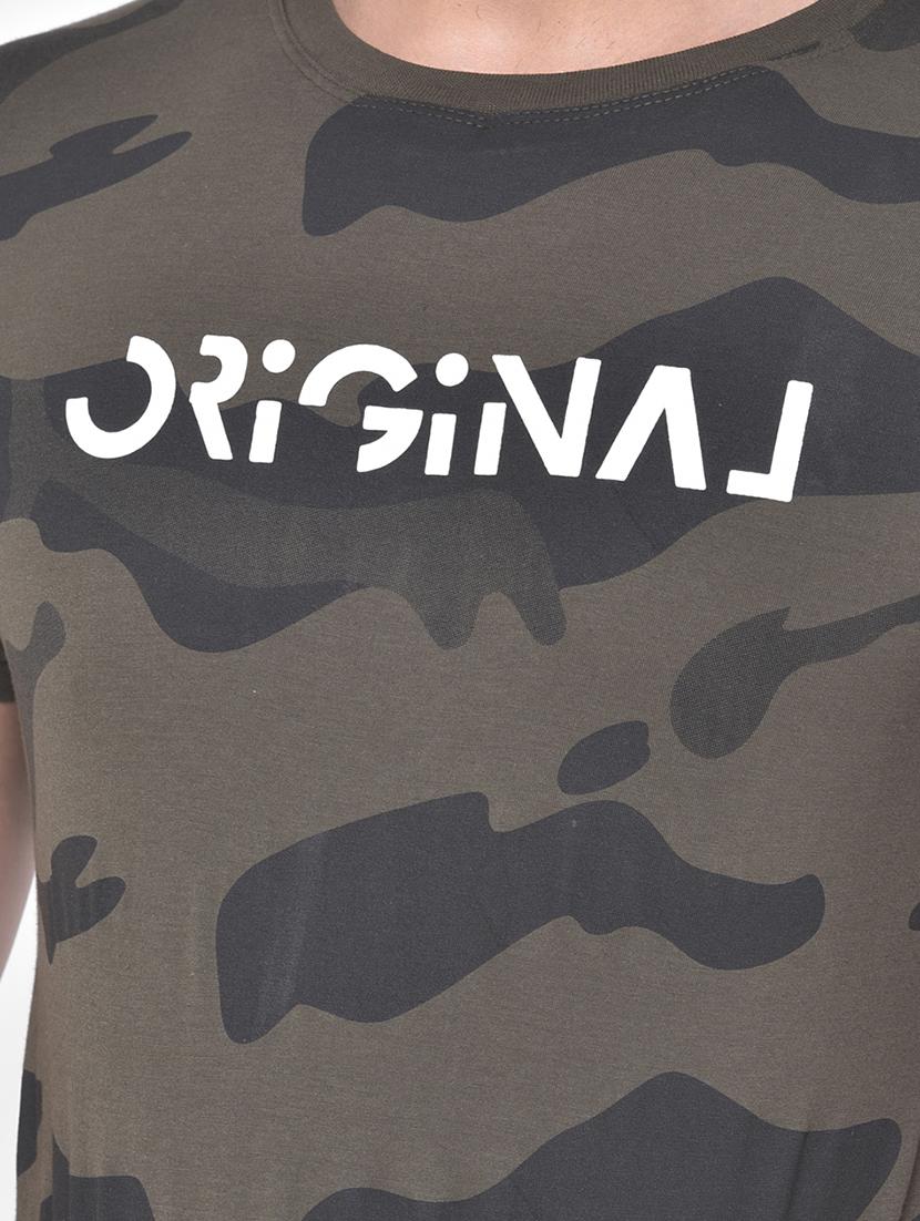 olive green camouflage t-shirt - 17641730 - Zoom Image - 5