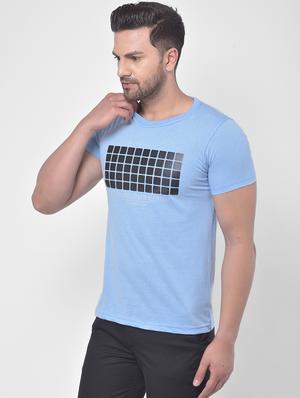 light blue printed t-shirt - 17641732 - Standard Image - 2