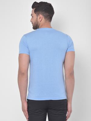 light blue printed t-shirt - 17641732 - Standard Image - 3