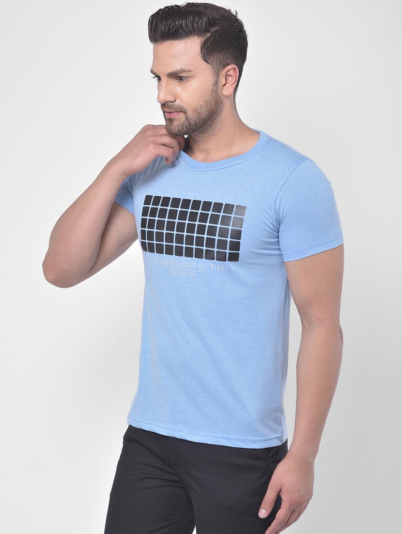 light blue printed t-shirt - 17641732 - Zoom Image - 2