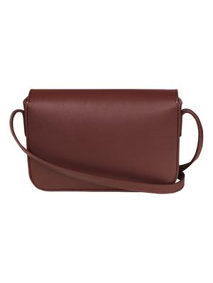 red colored leatherette (pu) regular sling bag - 17641864 - Standard Image - 2