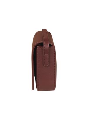 red colored leatherette (pu) regular sling bag - 17641864 - Standard Image - 4