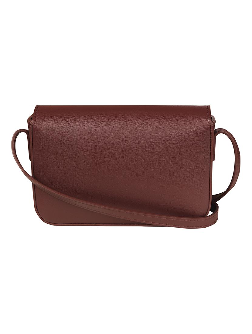 red colored leatherette (pu) regular sling bag - 17641864 - Zoom Image - 2