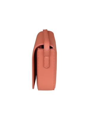 peach colored leatherette (pu) regular sling bag - 17641926 - Standard Image - 4