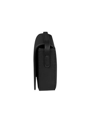 black colored leatherette (pu) regular sling bag - 17641988 - Standard Image - 4
