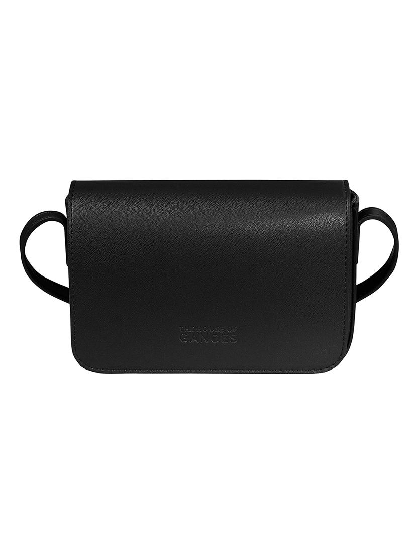 black colored leatherette (pu) regular sling bag - 17641988 - Zoom Image - 1