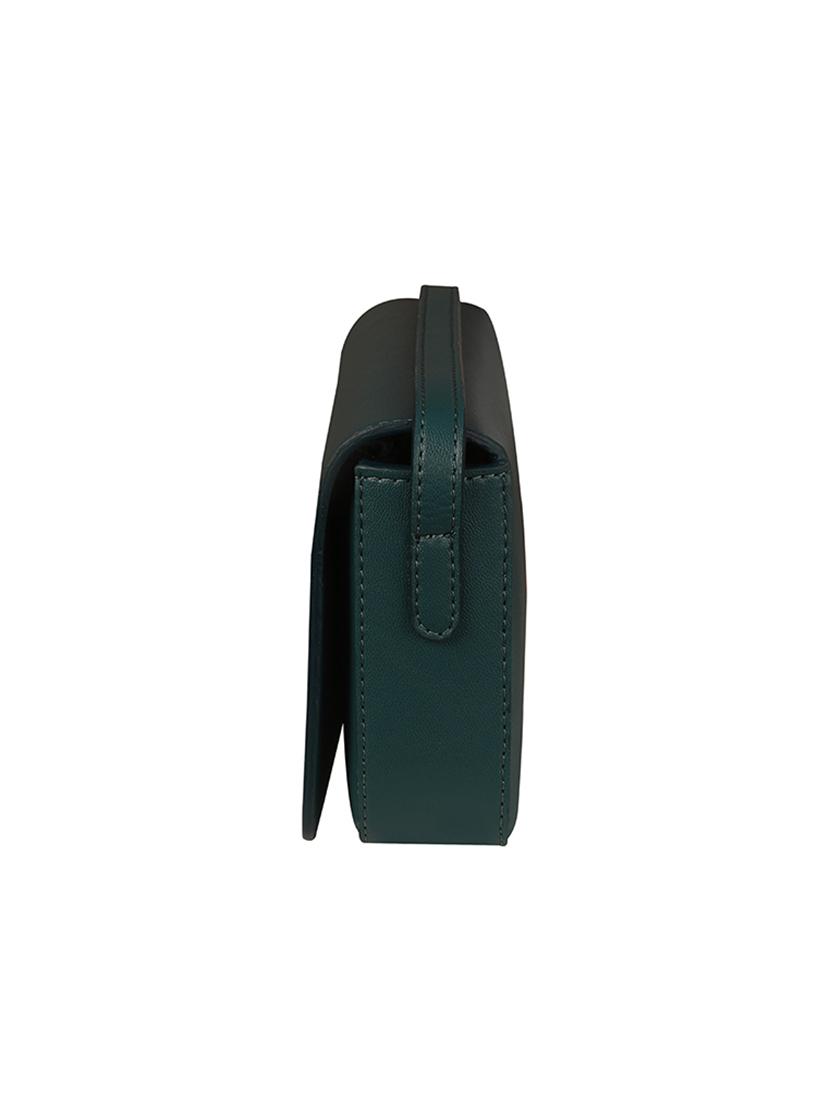 green colored leatherette (pu) regular sling bag - 17641989 - Zoom Image - 4