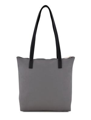 grey leatherette (pu) combo handbag - 17642014 - Standard Image - 3