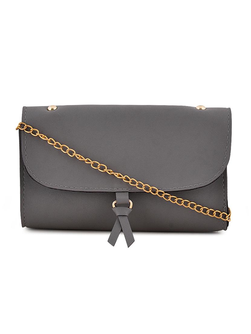 grey leatherette (pu) combo handbag - 17642014 - Zoom Image - 6