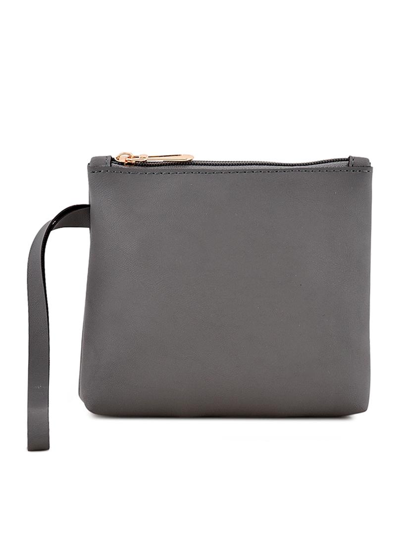 grey leatherette (pu) combo handbag - 17642014 - Zoom Image - 7