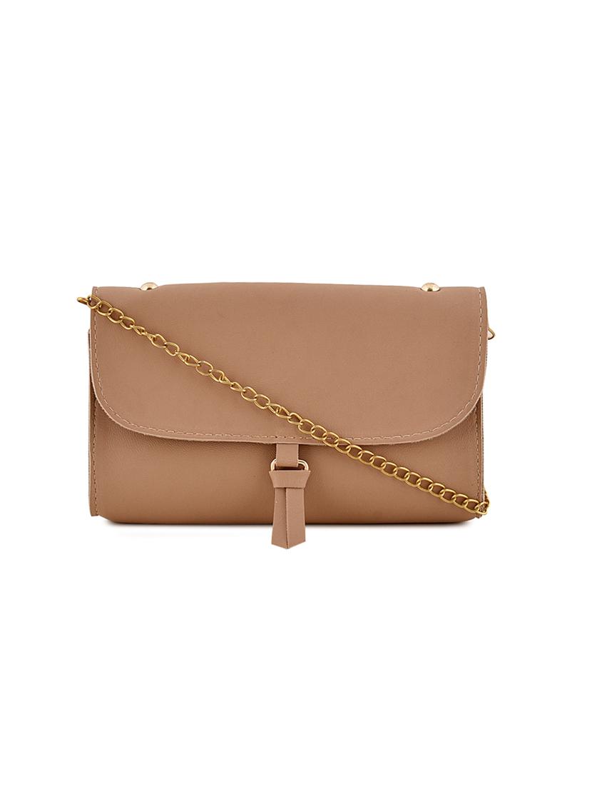 nude leatherette (pu) combo handbag - 17642017 - Zoom Image - 6