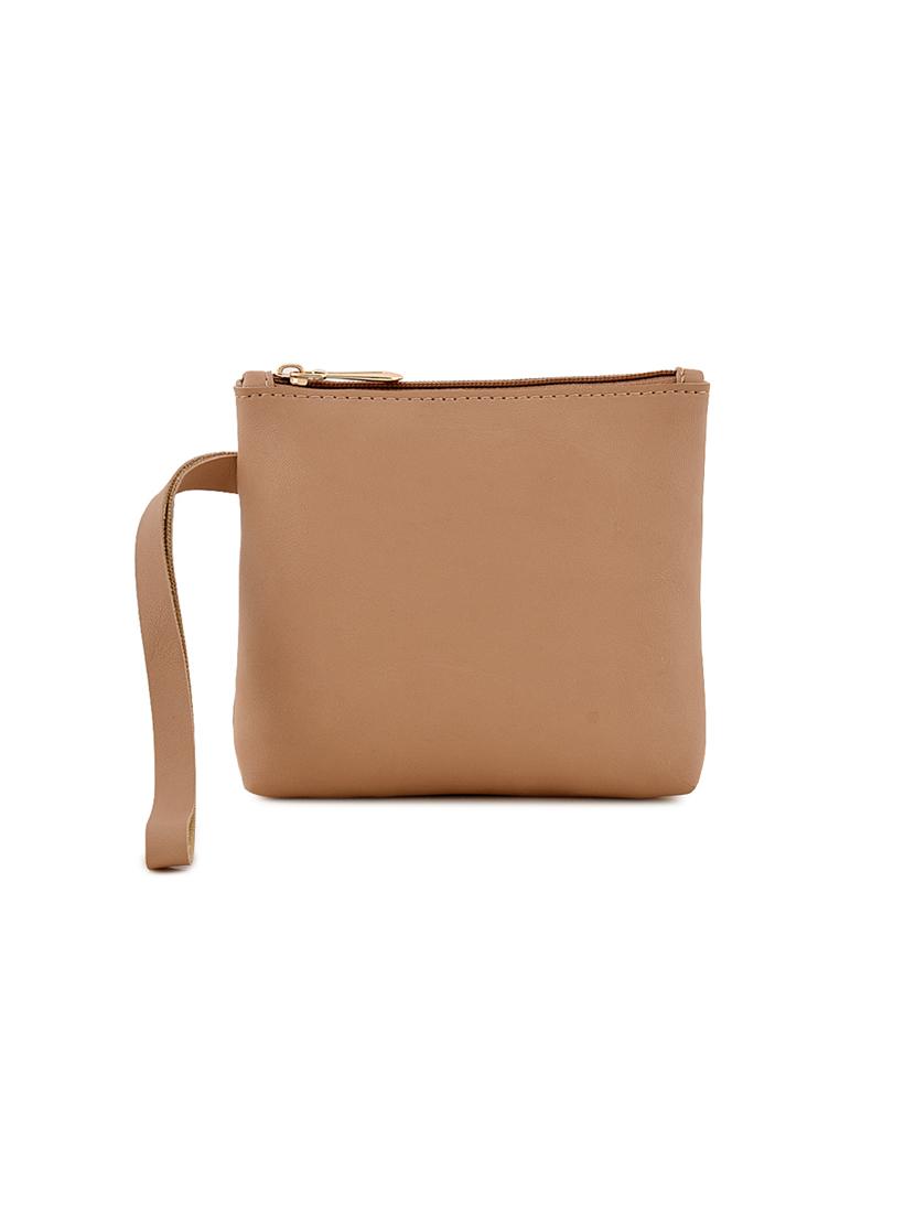 nude leatherette (pu) combo handbag - 17642017 - Zoom Image - 7