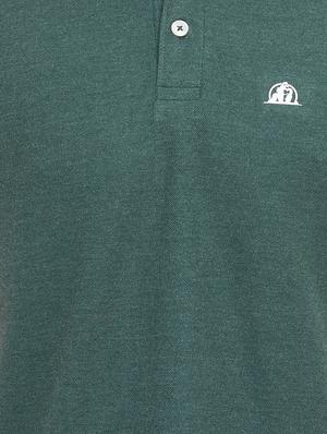 green solid polo t-shirt - 17642422 - Standard Image - 5