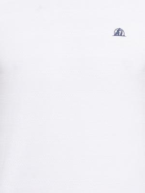 white jacquard t-shirt - 17642430 - Standard Image - 5
