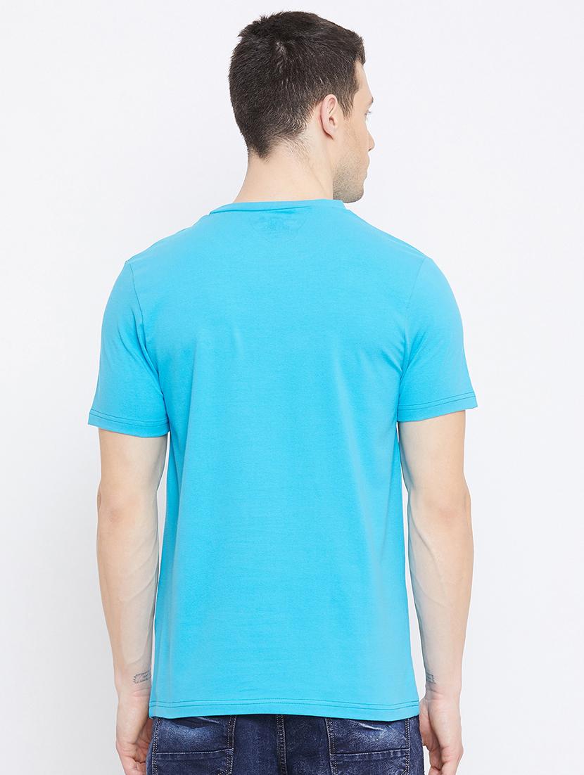 blue jacquard t-shirt - 17642432 - Zoom Image - 3