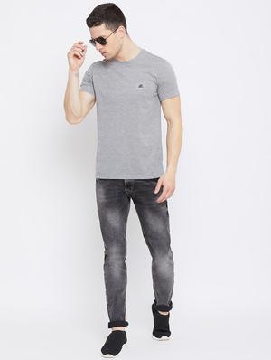 grey jacquard t-shirt - 17642436 - Standard Image - 4