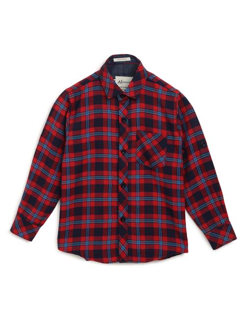 maroon checkered shirt - 17642467 - Standard Image - 1