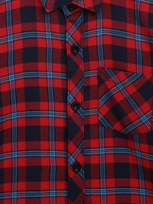 maroon checkered shirt - 17642467 - Standard Image - 5