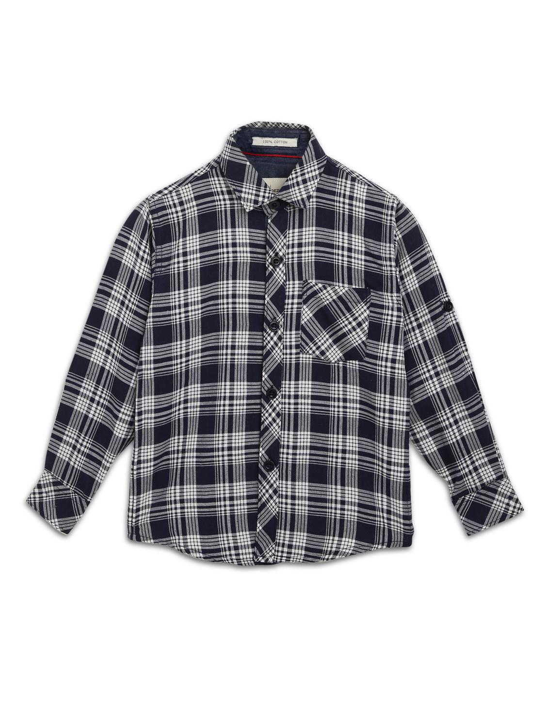 blue checkered shirt - 17642470 - Zoom Image - 1