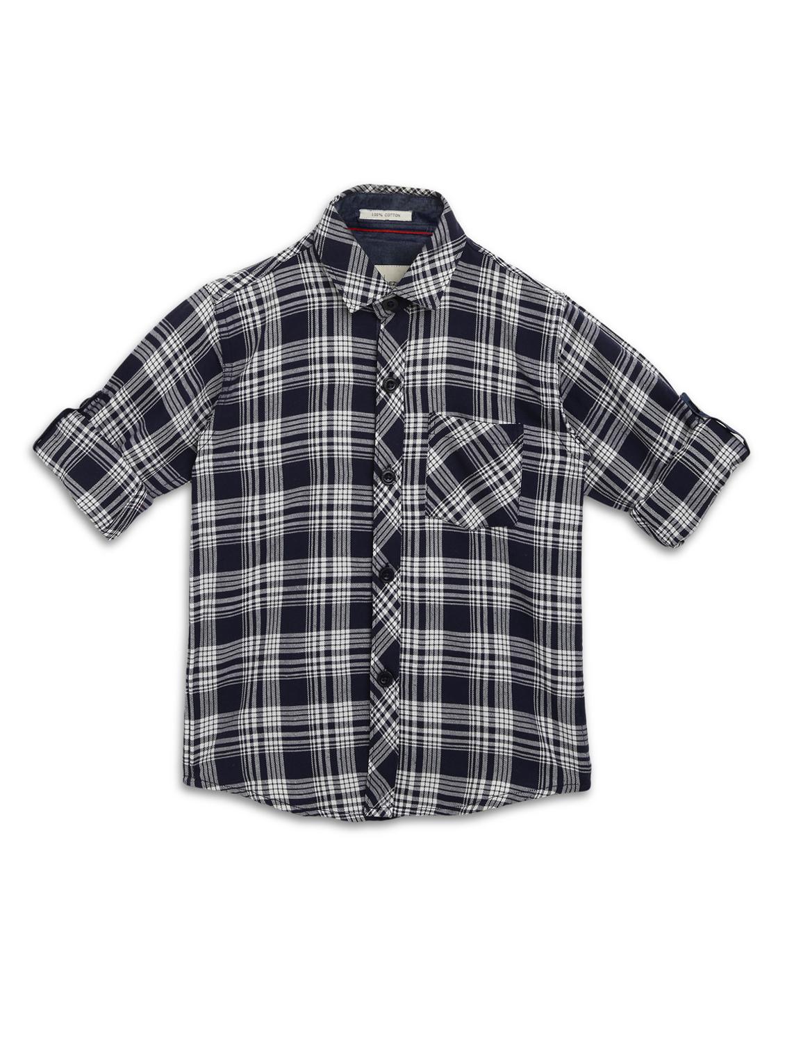 blue checkered shirt - 17642470 - Zoom Image - 2