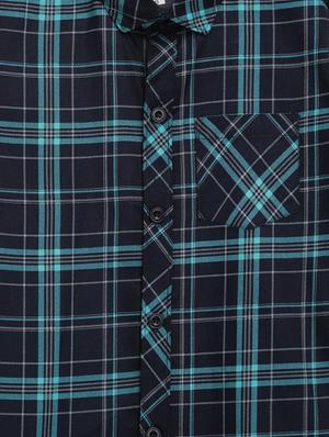 blue checkered shirt - 17642477 - Standard Image - 4