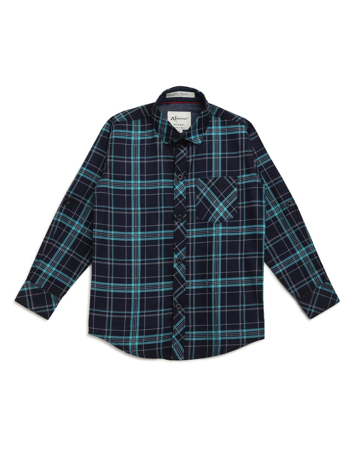 blue checkered shirt - 17642477 - Zoom Image - 1