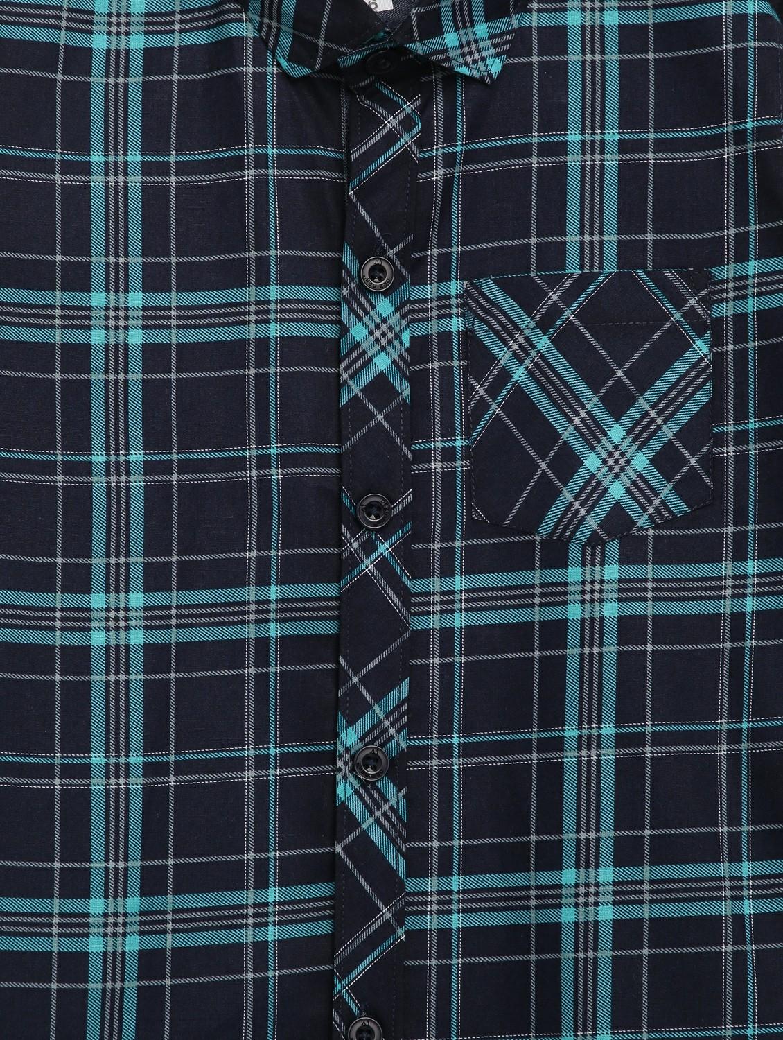 blue checkered shirt - 17642477 - Zoom Image - 4