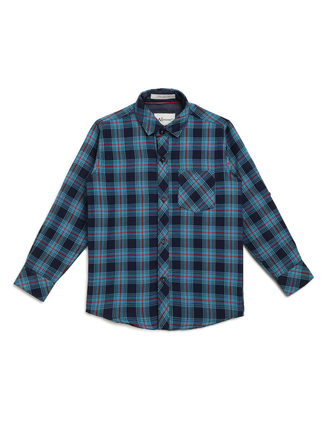 blue checkered shirt - 17642480 - Zoom Image - 1