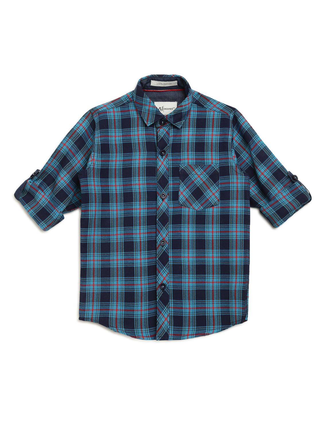 blue checkered shirt - 17642480 - Zoom Image - 2