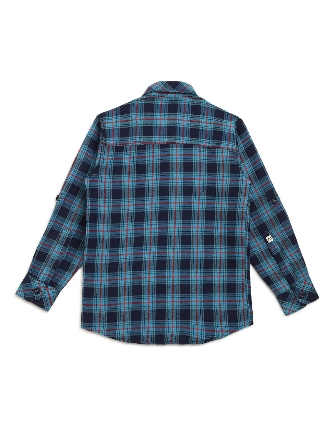 blue checkered shirt - 17642480 - Zoom Image - 3