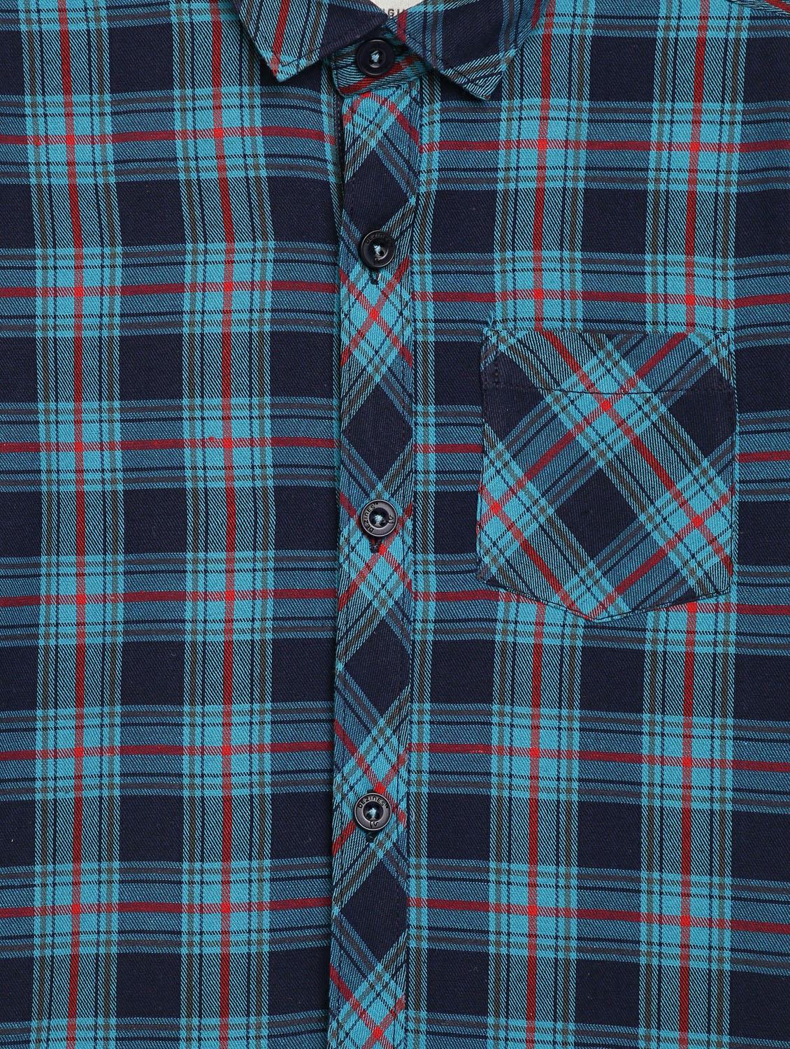 blue checkered shirt - 17642480 - Zoom Image - 4