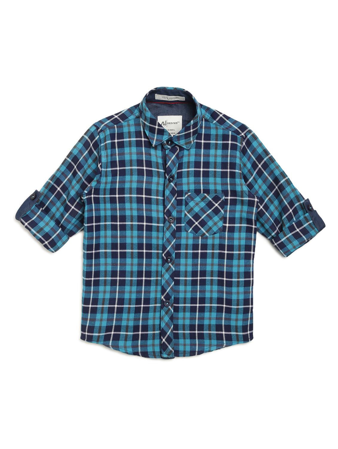 blue checkered shirt - 17642486 - Zoom Image - 2