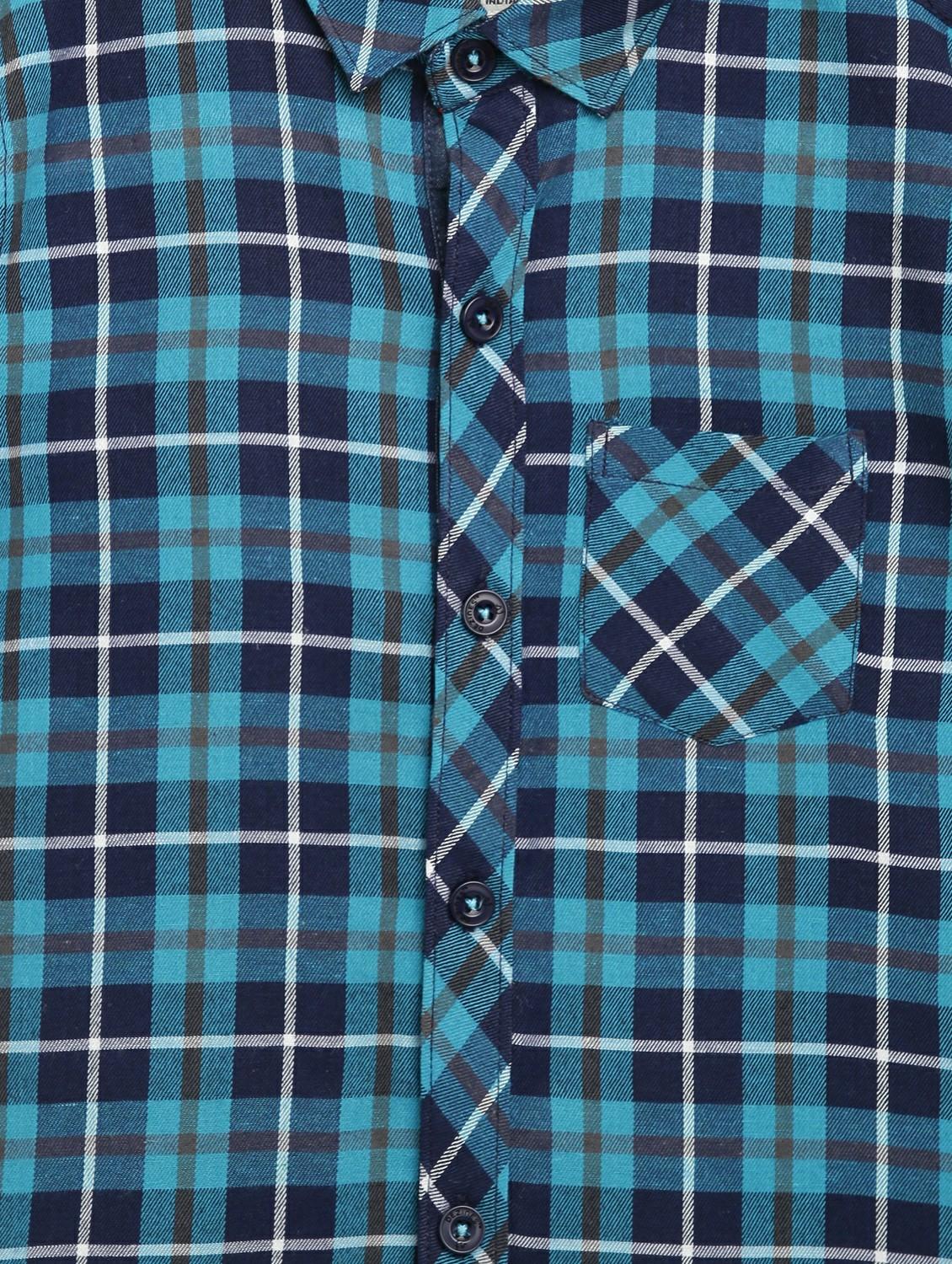 blue checkered shirt - 17642486 - Zoom Image - 4
