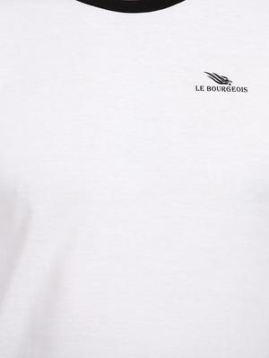 white taped solid t-shirt - 17643216 - Standard Image - 5
