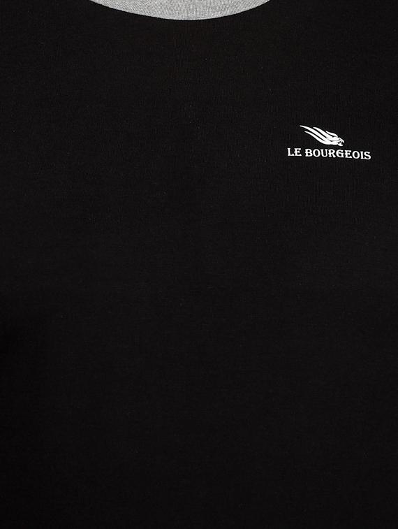 black taped solid t-shirt - 17643217 - Zoom Image - 5