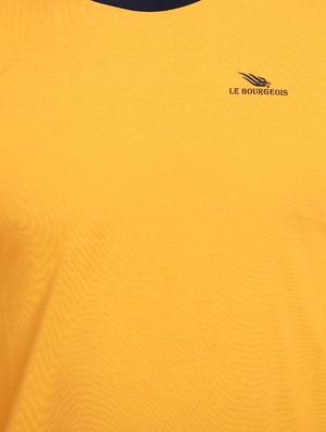 mustard taped solid t-shirt - 17643223 - Standard Image - 5