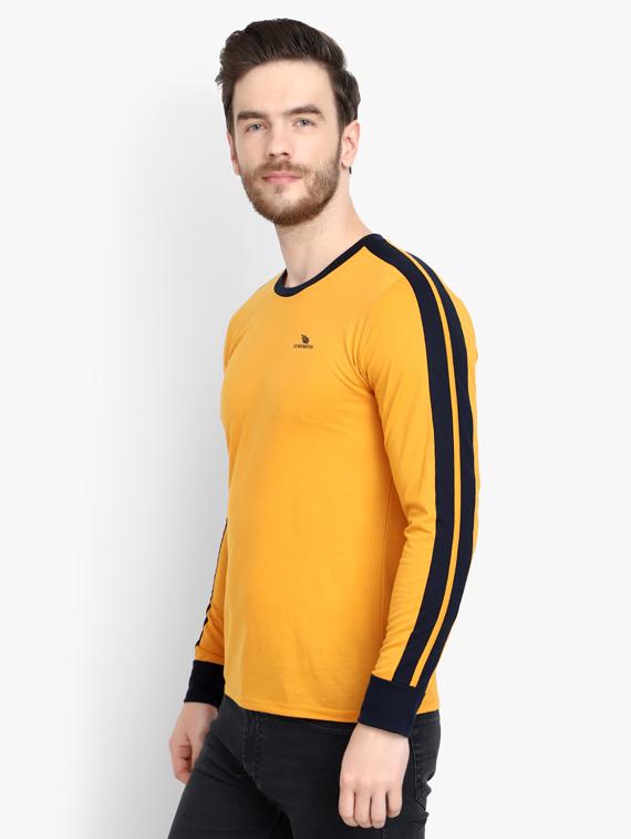 mustard taped solid t-shirt - 17643223 - Zoom Image - 2