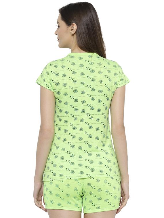 printed nightwear shorts set - 17645020 - Zoom Image - 3