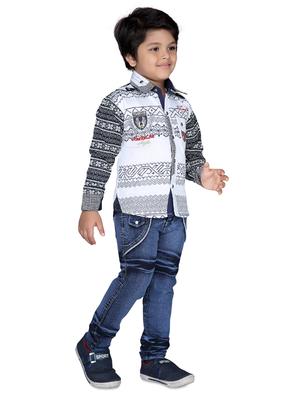 white printed full length sets - 17645343 - Standard Image - 2