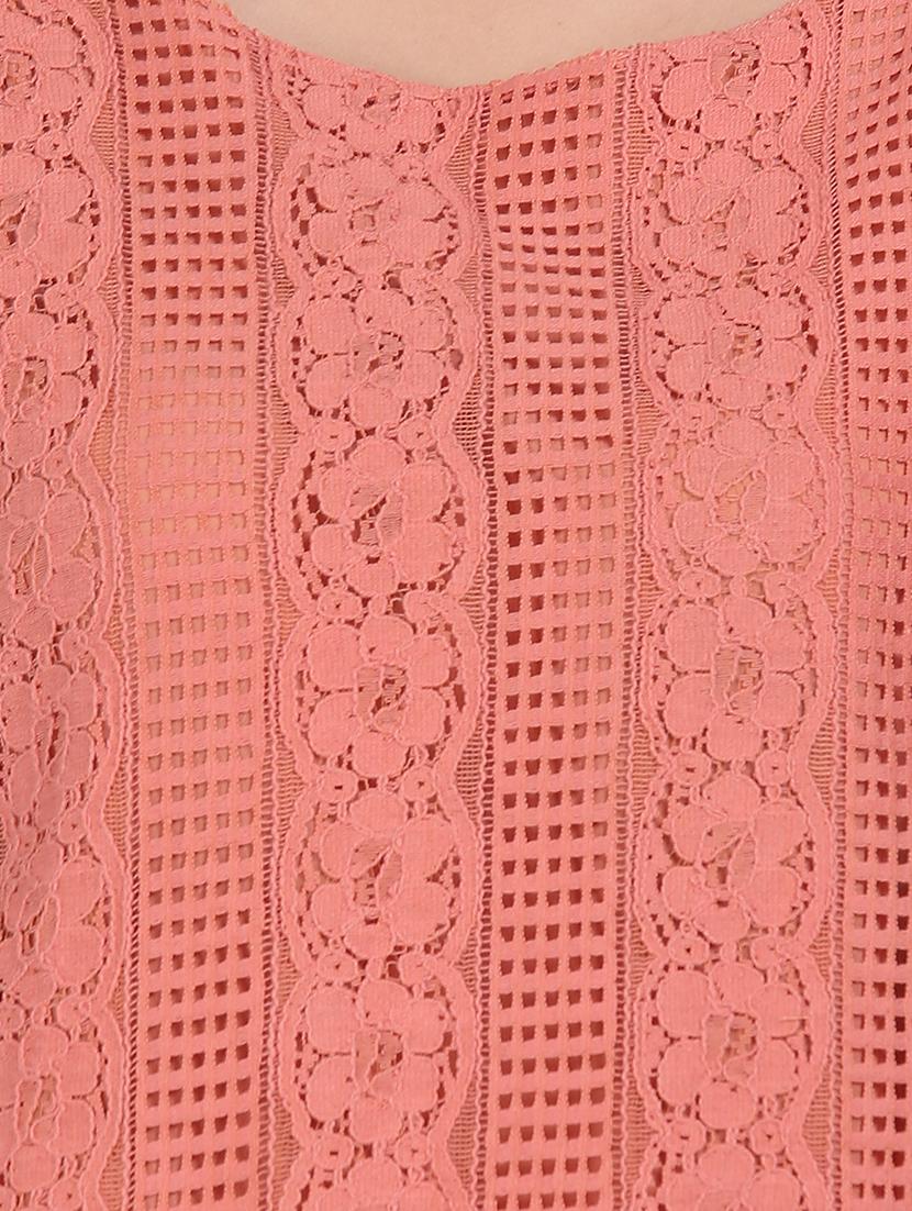flutter sleeve lace top - 17645355 - Zoom Image - 6