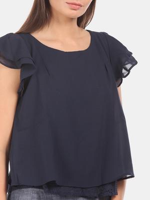 tiered sleeve lace detail top - 17645358 - Standard Image - 5