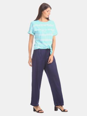 round neck tie & dye top - 17645361 - Standard Image - 4