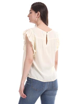 frill detail crop top - 17645366 - Standard Image - 4