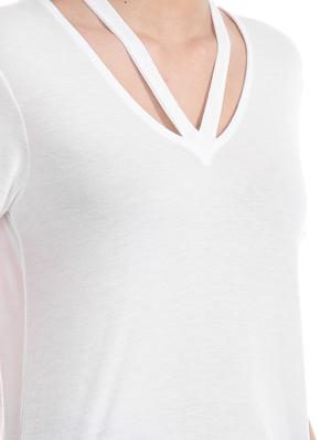 v-neck solid top - 17645393 - Standard Image - 5