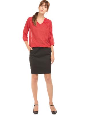 v-neck blouson top - 17645397 - Standard Image - 4