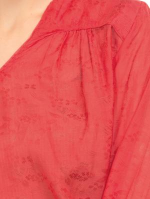 v-neck blouson top - 17645397 - Standard Image - 5