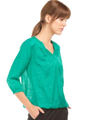 v-neck blouson top - 17645398 - Standard Image - 2