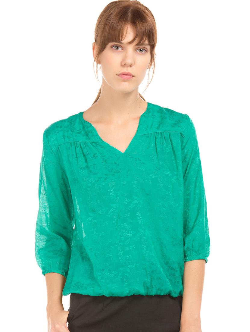 v-neck blouson top - 17645398 - Zoom Image - 1